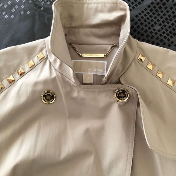 Michael Michael Kors Brand New Woman Tan Trench Coat - Picture 3 of 7